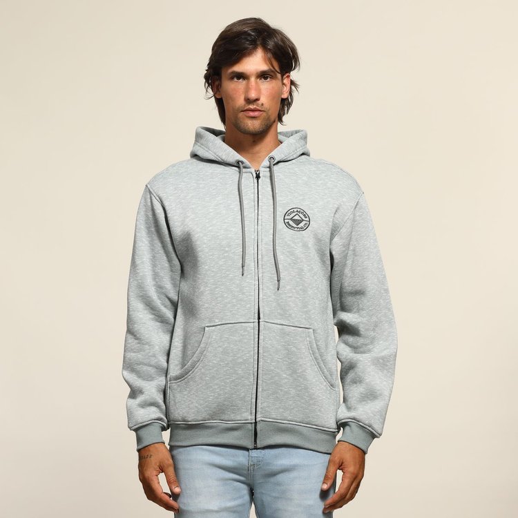 Blusa de Moletom Aberta VLCS Granito