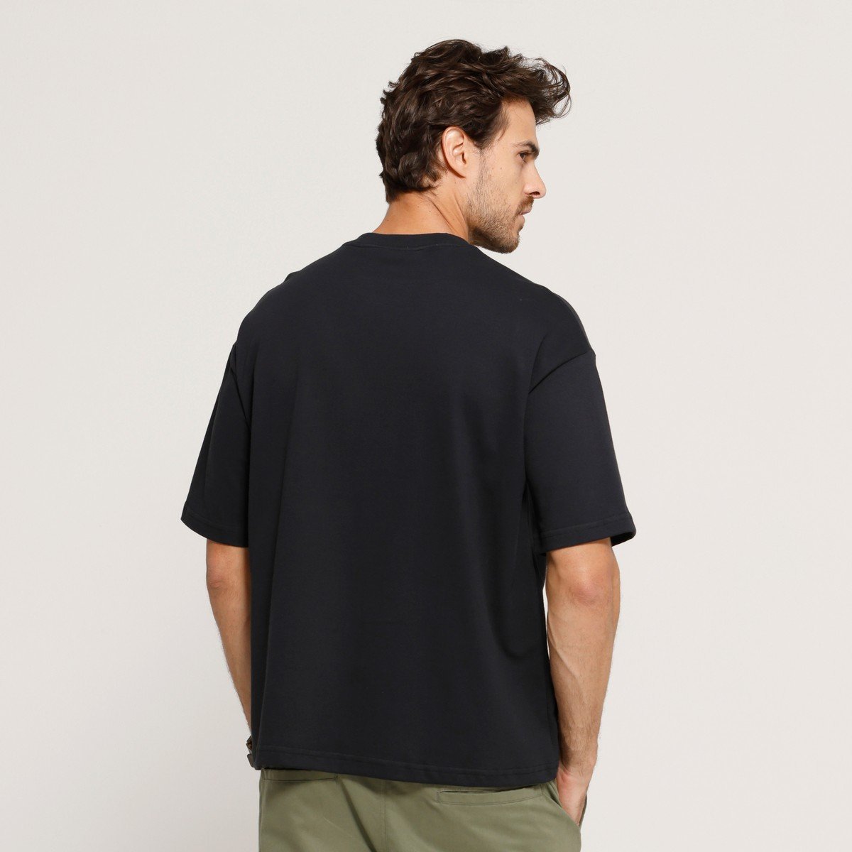 Camiseta Masculina VLCS Oversized Selo em Algodão Penteado
